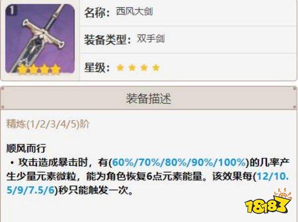 原神荒泷一斗四星武器推荐 荒泷一斗四星武器哪个好