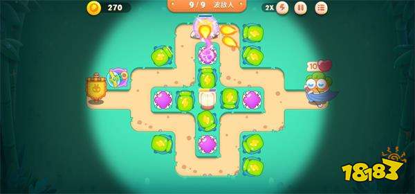 保卫萝卜4初始关卡怎么通过 初始关满星通关攻略