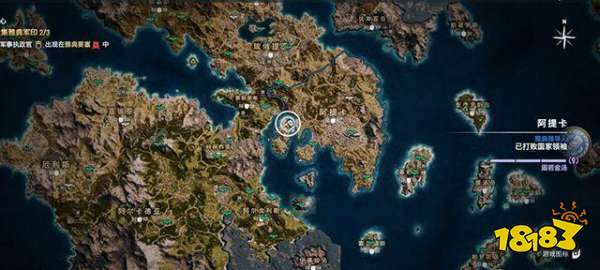 刺客信条奥德赛法院腥臊陶片谜题在哪 法院腥臊陶片谜题位置分享