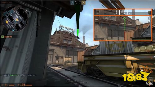 CSGO列車停放站道具教學 火車地圖投擲物點位一覽