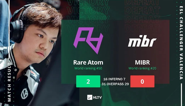 RA对阵MIBR集锦 ESL挑战者瓦伦西亚RA比赛回顾