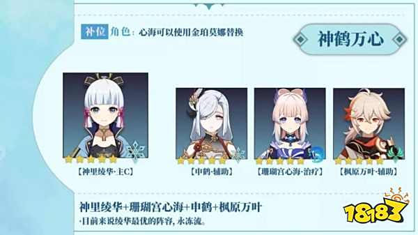 万叶配队阵容一览 万叶配队阵容有哪些