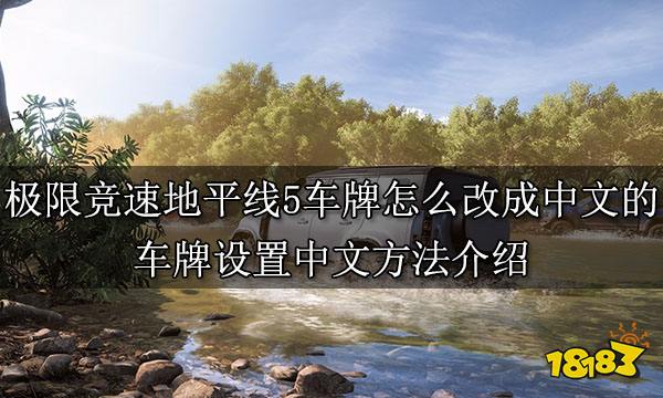 极限竞速地平线5车牌怎么改成中文的 车牌设置中文方法介绍
