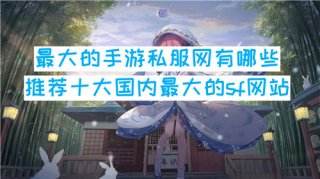 最大的手游私服網(wǎng)有哪些 推薦十大國內(nèi)最大的sf網(wǎng)站