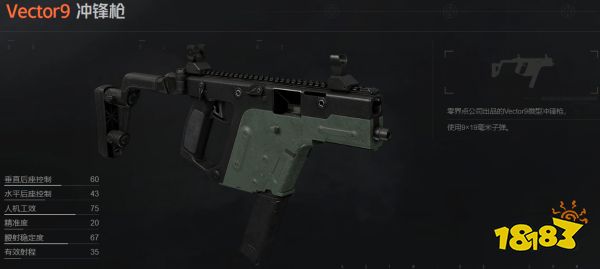 暗區突圍Vector9沖鋒槍怎么樣 Vector9屬性介紹