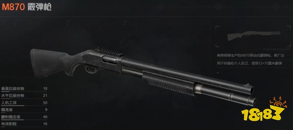 暗區突圍M870霰彈槍怎么樣 M870屬性介紹