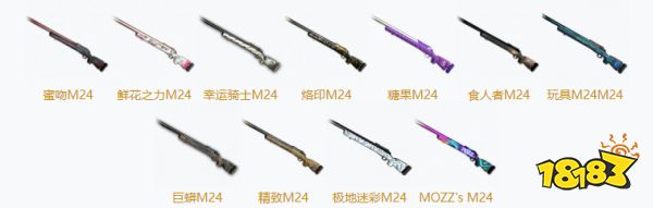 PUBG皮肤一览表 全武器全253款皮肤大全