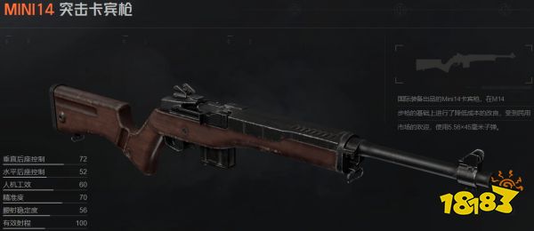 暗區突圍MINI14卡賓槍怎么樣 MINI14屬性介紹