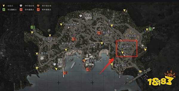 暗区突围山谷空投罐在哪里 山谷空投罐位置介绍