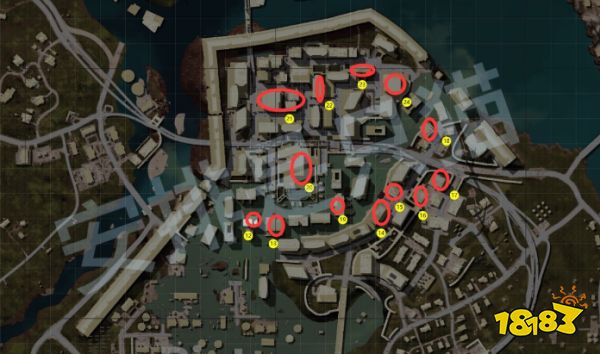 PUBG安全門鑰匙在哪 帝斯頓全24處安全門位置一覽