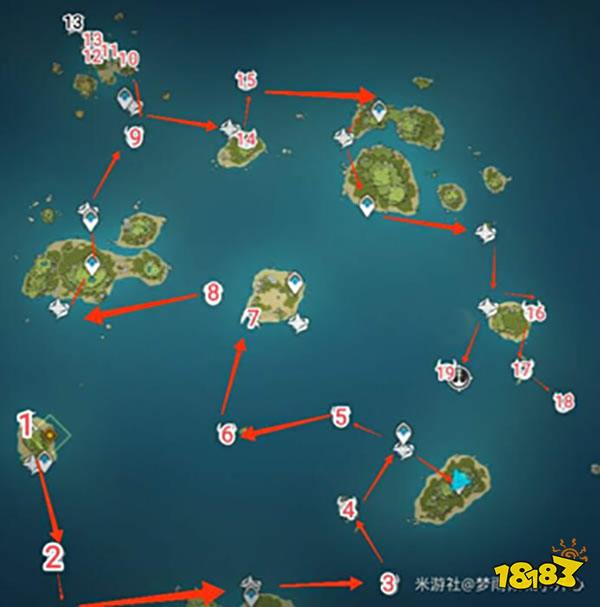 原神2.8金苹果群岛宝箱路线 2.8金苹果群岛宝箱都在哪