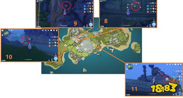原神2.8海岛星光凝核全收集 2.8海岛星光凝核一览