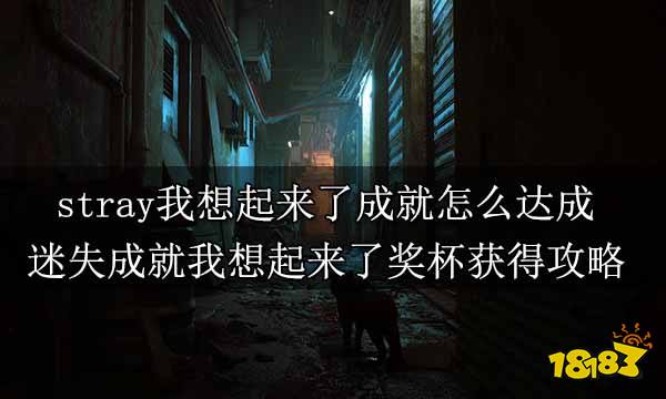 stray我想起来了成就怎么达成 迷失成就我想起来了奖杯获得攻略