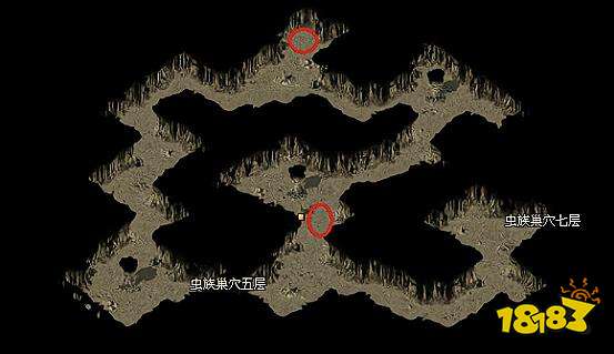 原始神途虫族巢穴的怪物分布位置图解