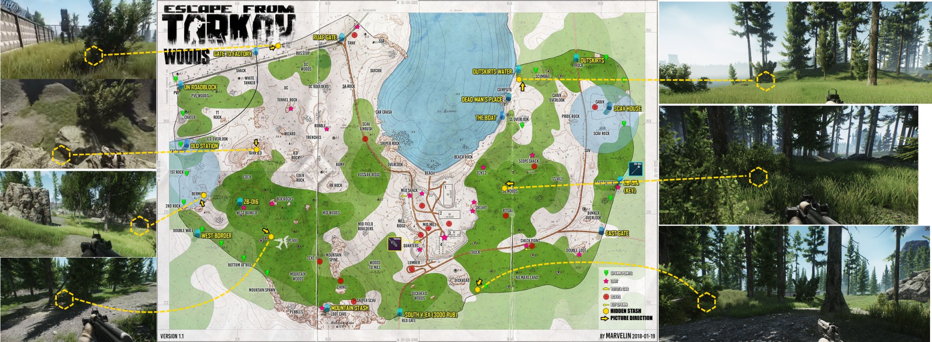 逃离塔科夫森林地图点位在哪里 森林地图点位位置介绍