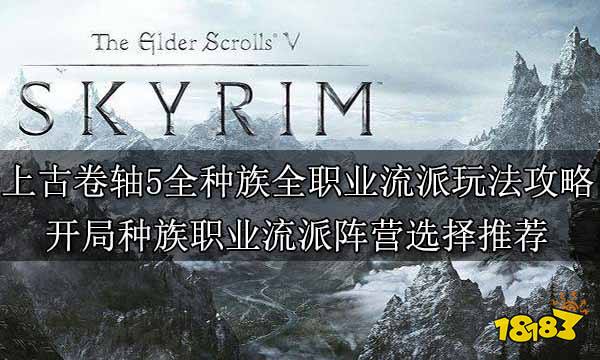 上古卷轴5全种族全职业流派玩法攻略 开局种族职业流派阵营选择推荐