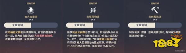 原神宵宮天賦升級順序 宵宮天賦怎么點(diǎn)