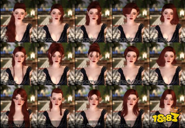 上古卷軸5發(fā)型更改mod 千款發(fā)型捏臉mod下載