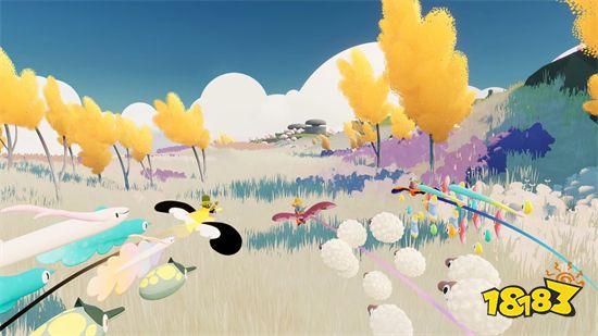 《FLOCK》休閒冒险新作公开 带着可爱羊群翱翔天际