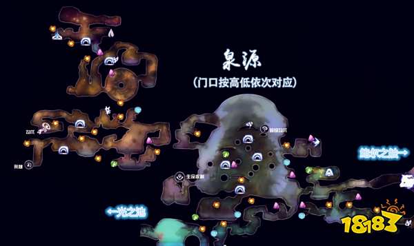 精灵与萤火意志全收集地图一览 奥日2高清全收集地图汇总