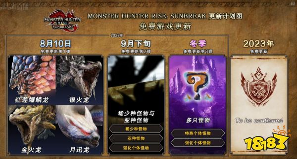 《怪猎曙光》免费更新今日上线! 月迅龙、金银火龙登场