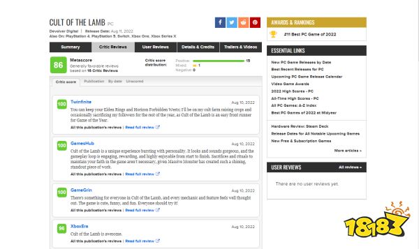 可爱羊羊动作游戏《咩咩启示录》媒体评分解禁 MC均分86!