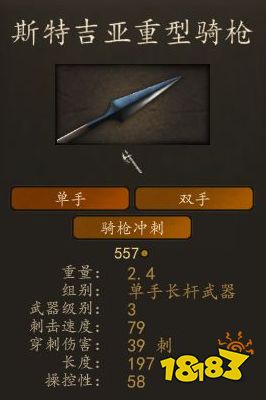騎馬與砍殺2斯特吉亞精銳親衛騎兵厲害嗎 斯特吉亞精銳親衛騎兵裝備圖鑒