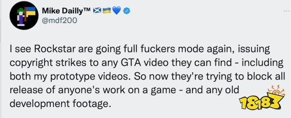 GTA前开发者视频遭R星版权封锁 或为防《GTA6》泄露