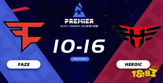CSGOblast秋季賽2022 Heroic復仇FaZe拿下小組頭名