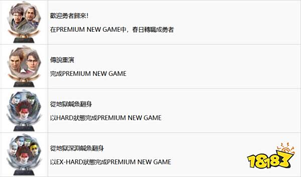 如龙7全奖杯获取攻略 全奖杯列表一览