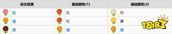 動物森友會全花卉雜交方法 全花卉雜交表一覽