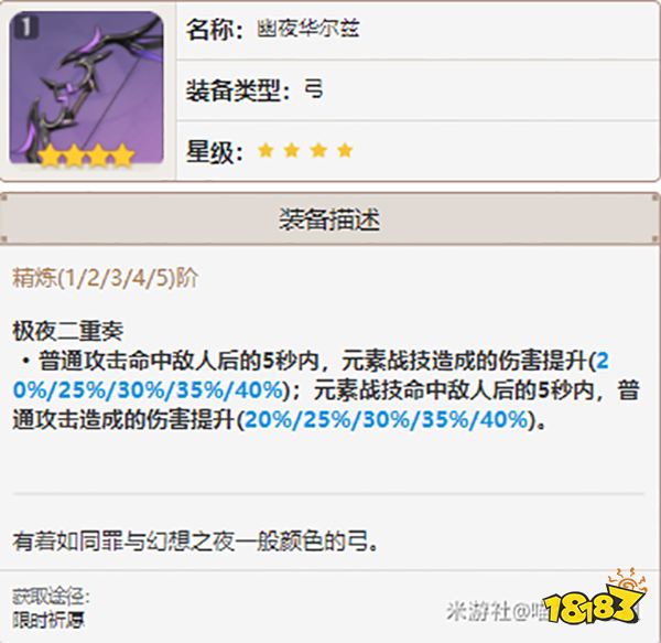 原神菲谢尔武器推荐 菲谢尔选什么武器好