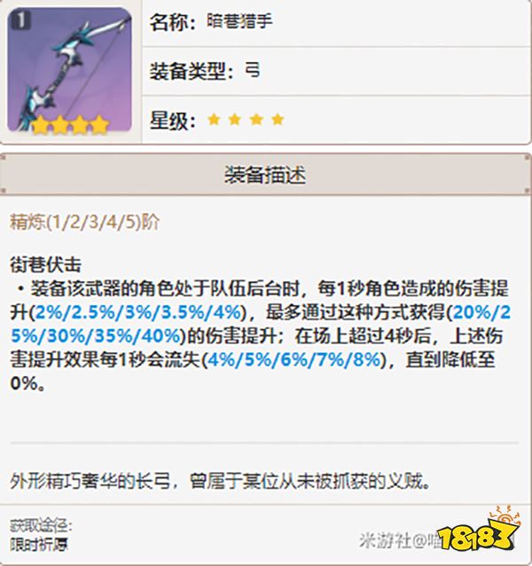 原神菲谢尔武器推荐 菲谢尔选什么武器好