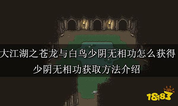 大江湖之苍龙与白鸟少阴无相功怎么获得 少阴无相功获取方法介绍