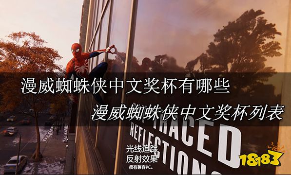 漫威蜘蛛侠中文奖杯有哪些 漫威蜘蛛侠中文奖杯列表