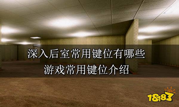 深入后室常用键位有哪些 游戏常用键位介绍