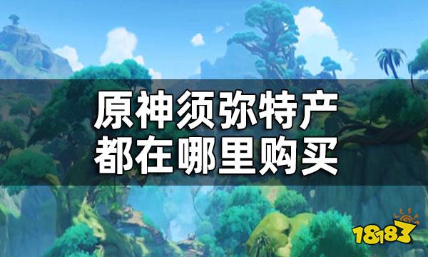 原神须弥所有商人位置一览 须弥特产都在哪里购买