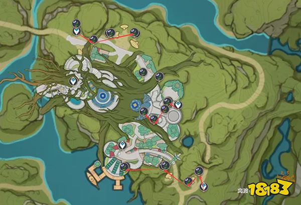 原神帕蒂沙兰效率收集路线一览 帕蒂沙兰都在哪收集