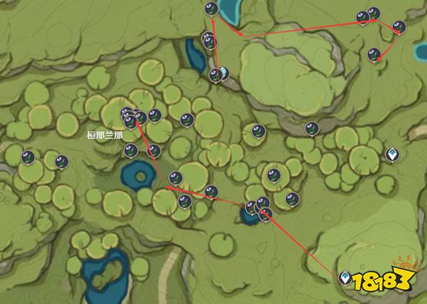 原神帕蒂沙兰效率收集路线一览 帕蒂沙兰都在哪收集