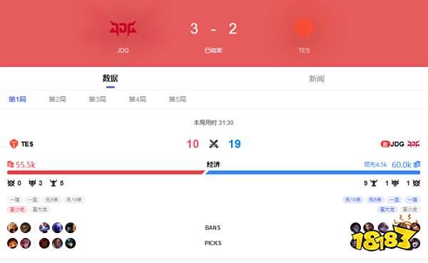 2022LPL资格赛 JDG VS TES 9月1日bo5录像回放