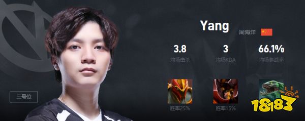 Dota2Yang是谁 VG战队三号位Yang介绍