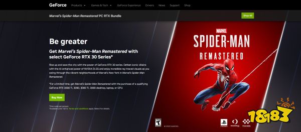 英伟达为销库存推新活动：买显卡送《漫威蜘蛛侠：重制版》