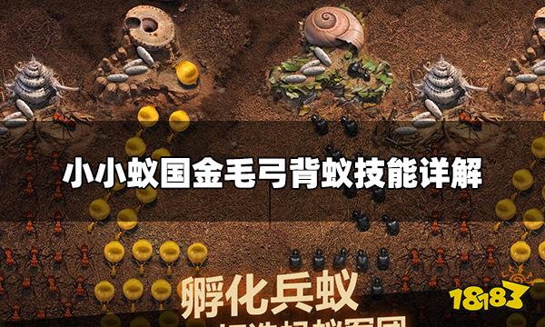 小小蚁国金毛弓背蚁技能如何用 金毛弓背蚁技能详解