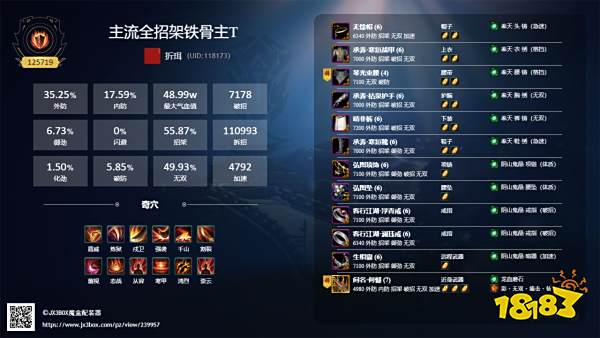 剑网3重制版苍云铁骨衣怎么配装 苍云铁骨衣毕业配装推荐