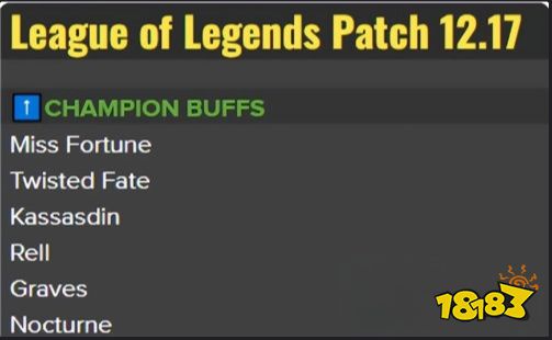 LOL12.17版本更新了什么 英雄聯盟12.17版本更新介紹