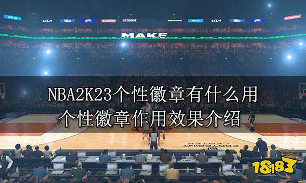 NBA2K23个性徽章有什么用 个性徽章作用效果介绍