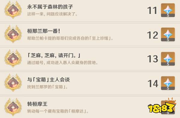 原神须弥隐藏成就一览 3.0须弥天动万象有哪些隐藏成就