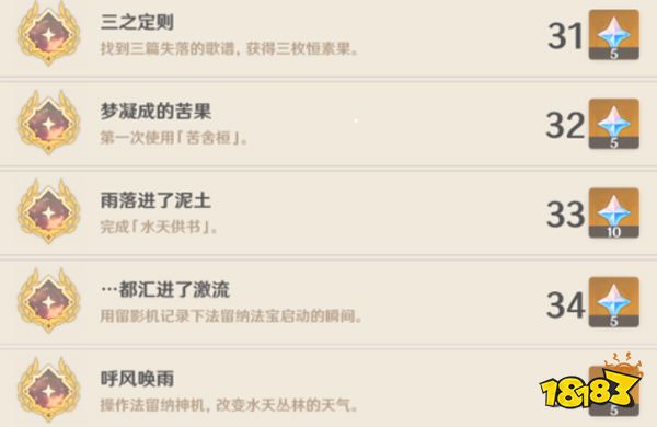 原神须弥隐藏成就一览 3.0须弥天动万象有哪些隐藏成就