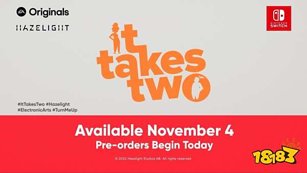 《双人成行》官宣登陆NS! 11月4日正式发售