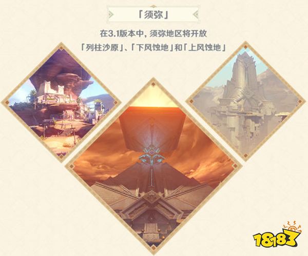 原神3.1版本沙漠地图预览 3.1版本更新沙漠吗？